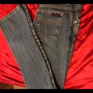 Vintage Gently used Calvin Klein Bootleg Denim jeans Junior’s Size 5
